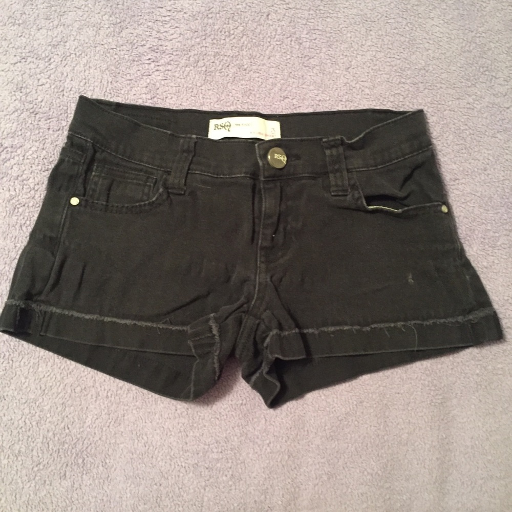 RSQ Black Malibu Shorts